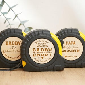 No One Measures Up Personalized Tape Measure,Engraved Tape Measure Gift,Father&#39;s Day Gift, Gift for Dad,Gift for Him, DIY Tool Gift for Papa