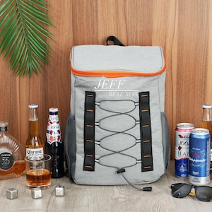 Groomsmen Gift,Golf Beer Cooler,Custom Lunch Cooler Backpack,Hiking Cooler Backpack,Best Man Gift,Personalized Groomsmen Cooler Backpack
