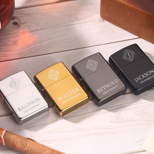 Personalized Lighters for Groomsman,Groomsmen Gifts,Custom Lighter Case,Groomsmen Proposal,Engraved Lighter,Best Man Gifts,Anniversary Gifts