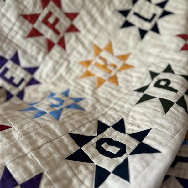 Heirloom ABC-quiltpatroon