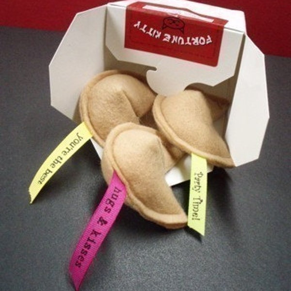 Fortune Cookie Cat Nip Toy - box of 3 - As Featured In ANIMAL PLANET'S Must Love Cats Premiere Episode