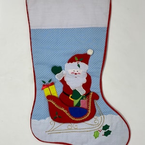 Vintage Christmas Stocking circa 1990s.