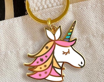 Unicorn Keychain – Whimsical Pastel Gift for Unicorn Lover, Teen, Tween