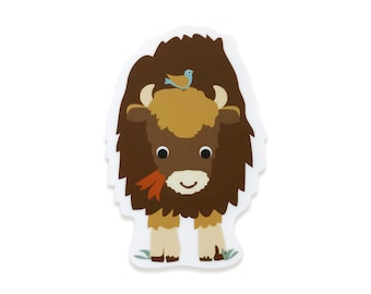 Bison Sticker - Buffalo Sticker - Vinyl Sticker - Waterproof - Dishwasher-Safe - Laptop Sticker - Bison Decal - Buffalo Decal - OCSTICK2706