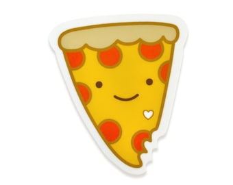 Pepperoni Pizza Sticker – Waterproof Vinyl Decal for Foodie, Laptop, Phone