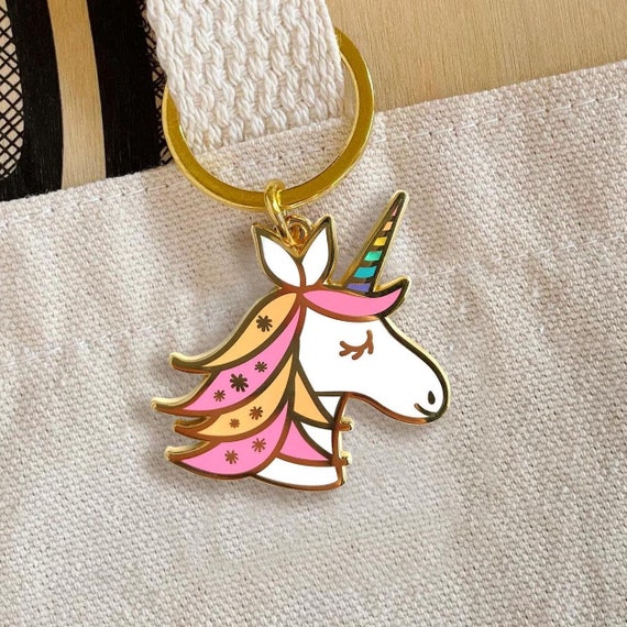 Unicorn Keychain – Whimsical Pastel Gift for Unicorn Lover, Teen, Tween