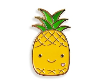 Pineapple Pin - Pineapple Lapel Pin - Pineapple Enamel Pin - Hawaii Enamel Pin - Kawaii Enamel Pin - Pineapple Lover -Tropical Gift - EP3011