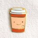 Coffee Lover Pin - Coffee Enamel Pin - Coffee Lapel Pin - Kawaii Coffee Pin - Gift for Coffee Lover - Co-worker Gift - Barista Gift - EP2071 