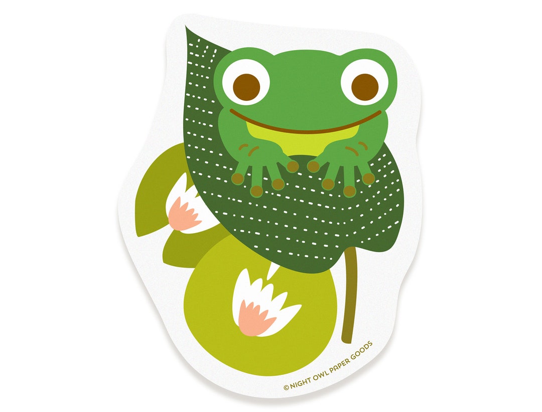 Frog Vinyl Sticker – Waterproof Vinyl Decal for Laptop, Phone - Etsy