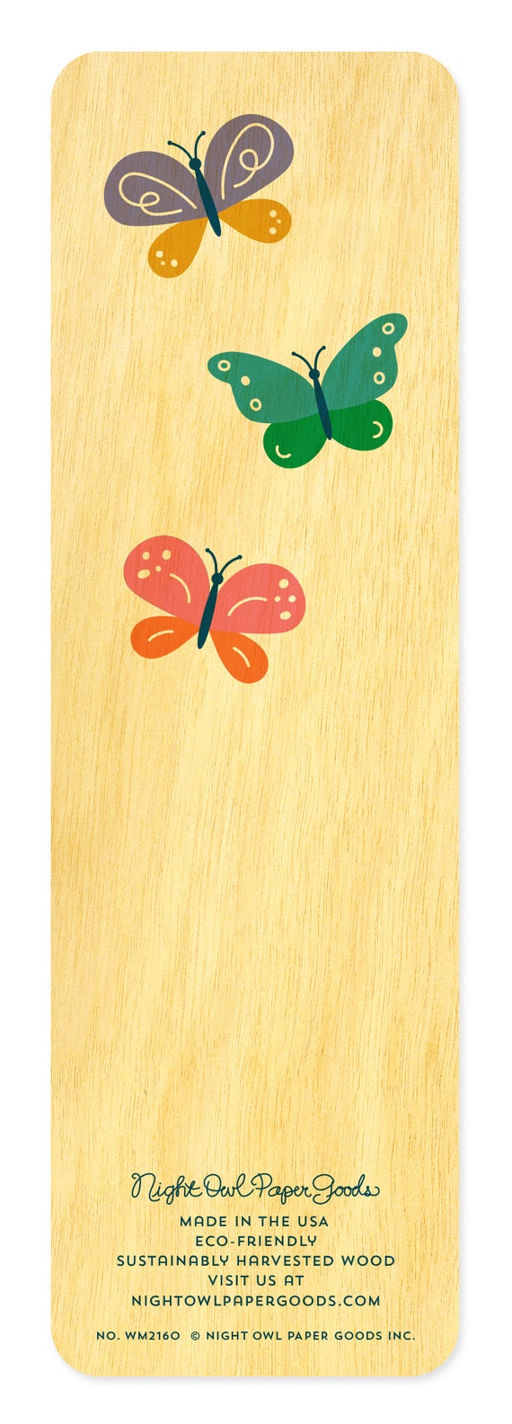 Bookmark - Butterfly Party - Birch wood Bookmark - Butterfly Party - Birch wood