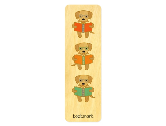 Bookmark - Golden Retreiver Dog - Birch wood Bookmark - Golden Retreiver Dog - Birch wood