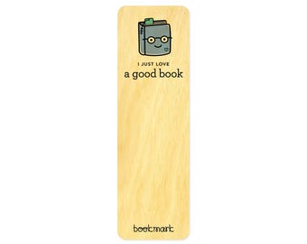 Book Lover Wood Bookmark | Funny Reading Gift for Teachers and Book Club
