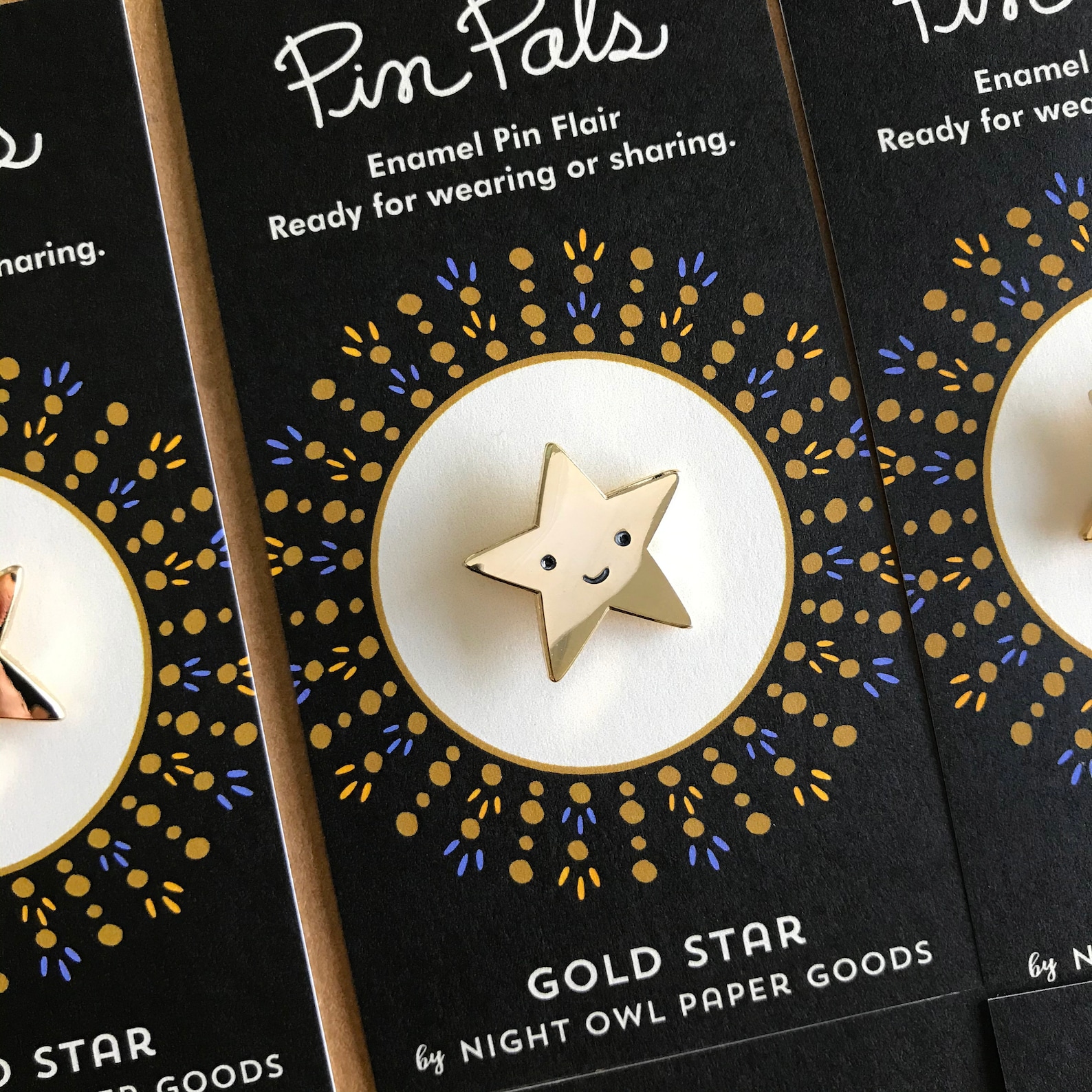 Gold Star Pin Gold Star Enamel Pin Gold Star Lapel Pin Etsy