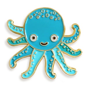 Sea Critters Enamel Pin Gift Set Set de tres alfileres de solapa Pin de ballena Pin de nutria Pin de pulpo Regalo de preadolescentes Relleno de medias GS038 imagen 7