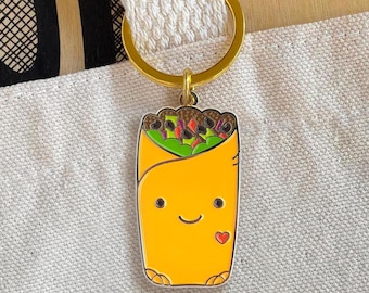 Burrito Keychain – Fun Gift for Foodie, Taco Lover, Teen