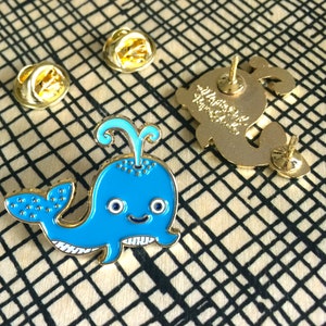 Sea Critters Enamel Pin Gift Set Set of Three Lapel Pins Whale Pin Otter Pin Octopus Pin Tween Gift Stocking Stuffer GS038 image 4