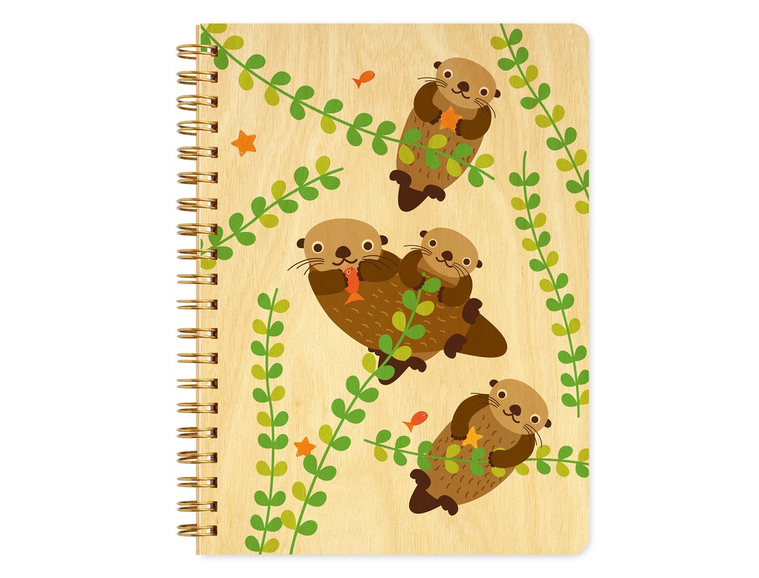 Otter Wood Journal – Birch Wood Notebook - Etsy