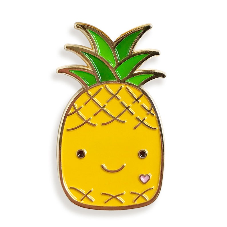 Pineapple Pin Pineapple Lapel Pin Pineapple Enamel Pin Etsy