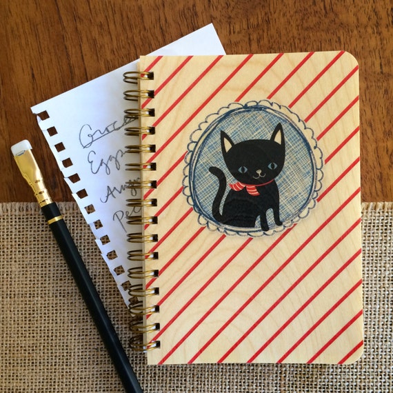 Nauti Cat Pocket-Sized Notebook from Night Owl Paper Goods on Etsy