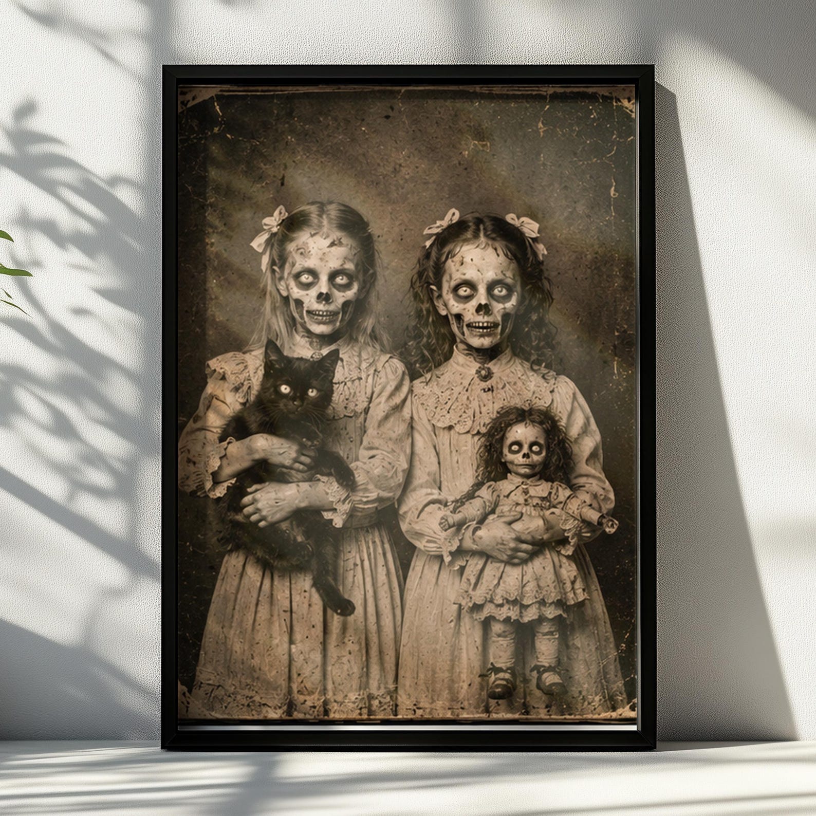 Vintage Horror Poster, Spooky Season Decorations for Haunted House ...