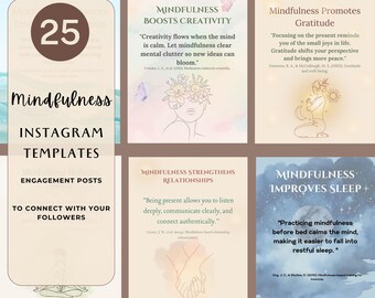 Canva Instagram Templates for Therapists | Done-for-you Wellness Posts ...