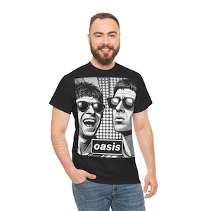 Oasis Reunion Tour T-Shirt: Liam & Noel Gallagher Britpop Tee
