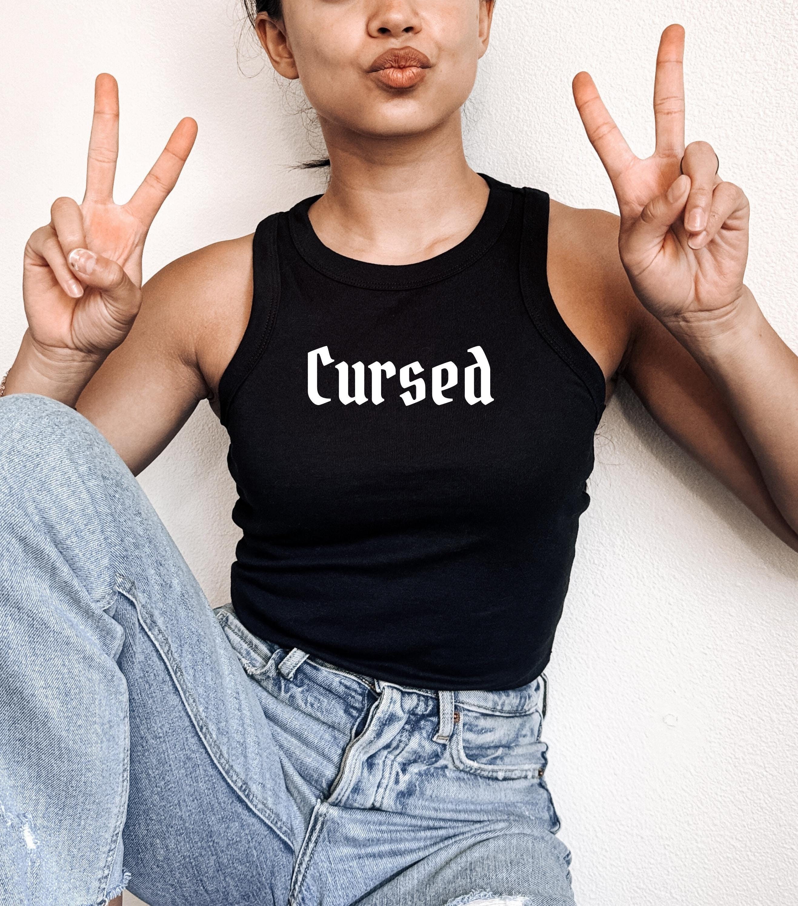 Y2k Ribbed Tank - Etsy