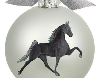 Tennessee Walking  TWH Horse Hand Painted Christmas Ornament - Personalized Christmas Ornament -  Can Be Custom From Photo (Not Digital)