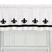 Fleur De Lis Window Valance/Window Treatment - Your Choice of Colors