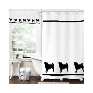 Pembroke Corgi Dog Shower Curtain in Your Choice of Colors image 3