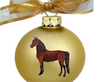 Morgan Horse Hand Painted Christmas Ornament - Personalized Christmas Ornament -  Can Be Custom From Photo (Not Digital)
