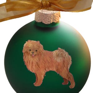 Pomeranian Dog Hand Painted Christmas Ornament - Personalized Christmas Ornament -  Can Be Custom From Photo (Not Digital)