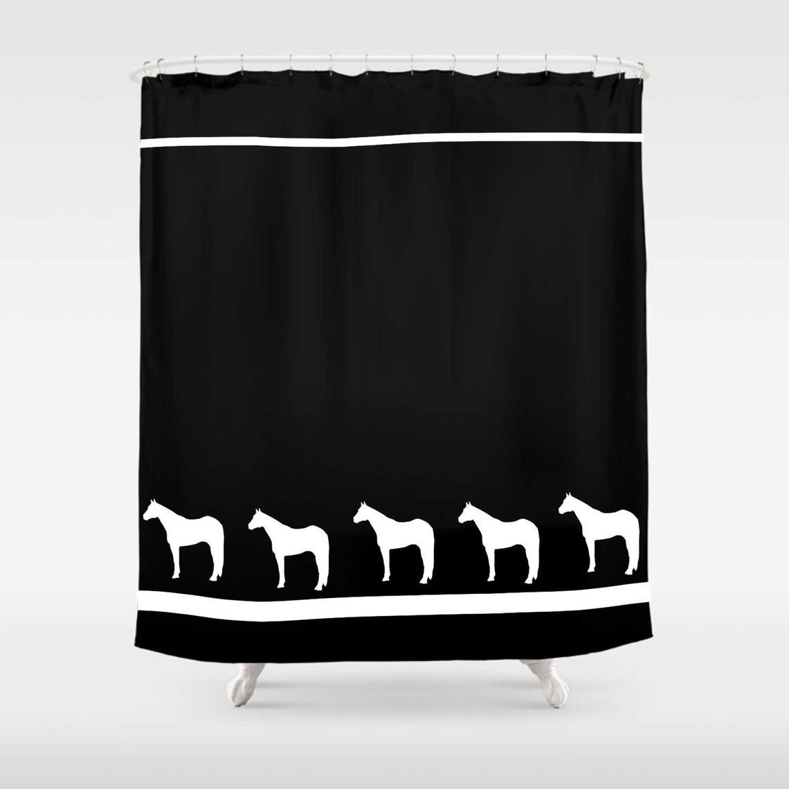 Quarter Horse Shower Curtain Custom Bathroom Decor in Your Etsy