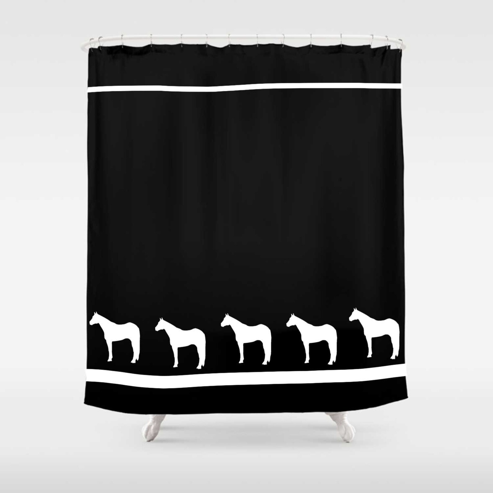 Quarter Horse Shower Curtain Custom Bathroom Decor in Your Etsy