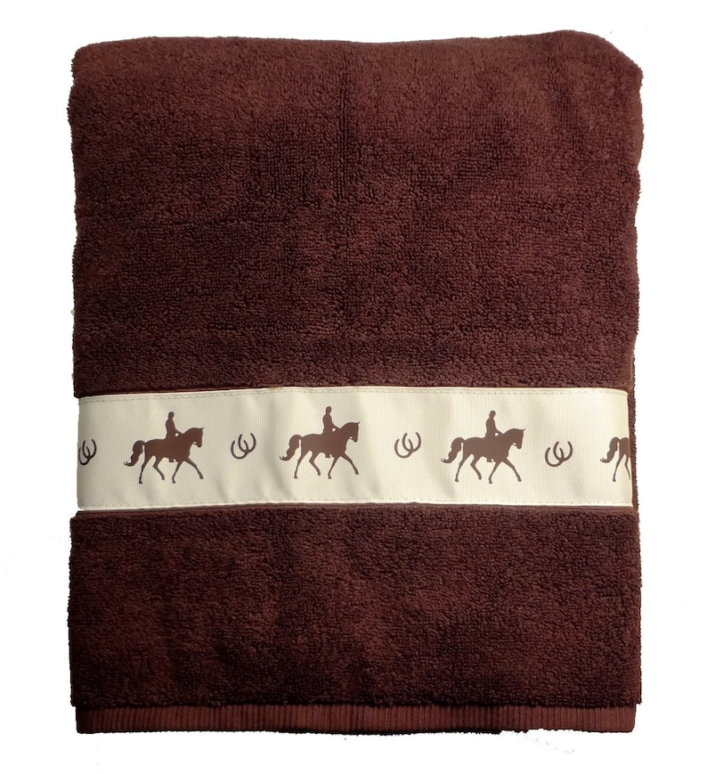 Dressage Horse Bath Towel Horses and Shoes With or Without Etsy