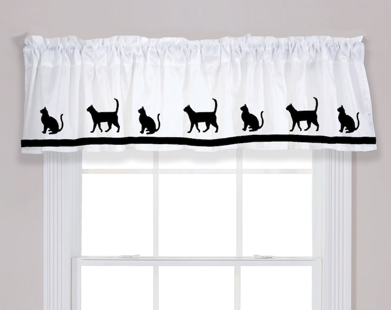 Cat Kitty Kitten Window Valance Curtain Your Choice of Etsy