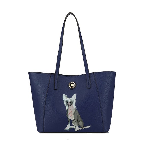 Chinese Crested Shoulder Bag - Powder Puff Chinese Crested Shoulder Bag - Powder Puff
