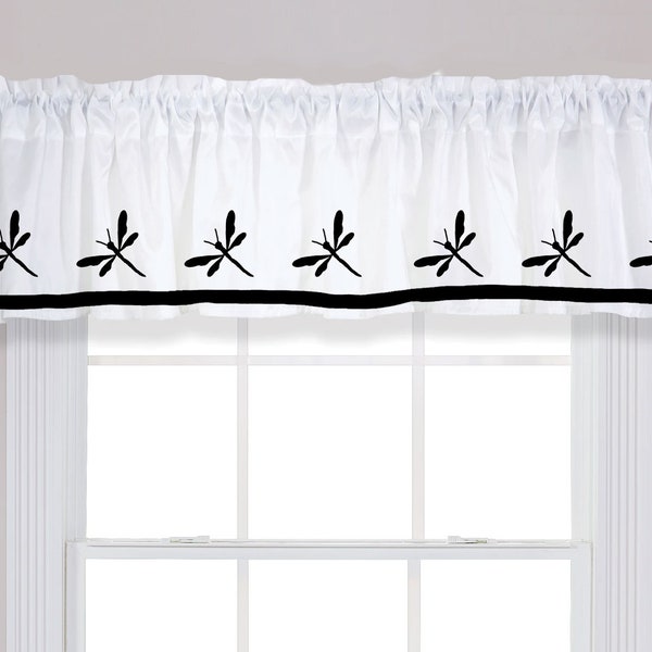 Dragonfly Dragonflies Window Valance Kitchen Curtain - In Your Choice of Colors Homemade Decor