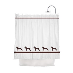 Boxer Dog (Cropped or Uncropped) Shower Curtain in Your Choice of Colors