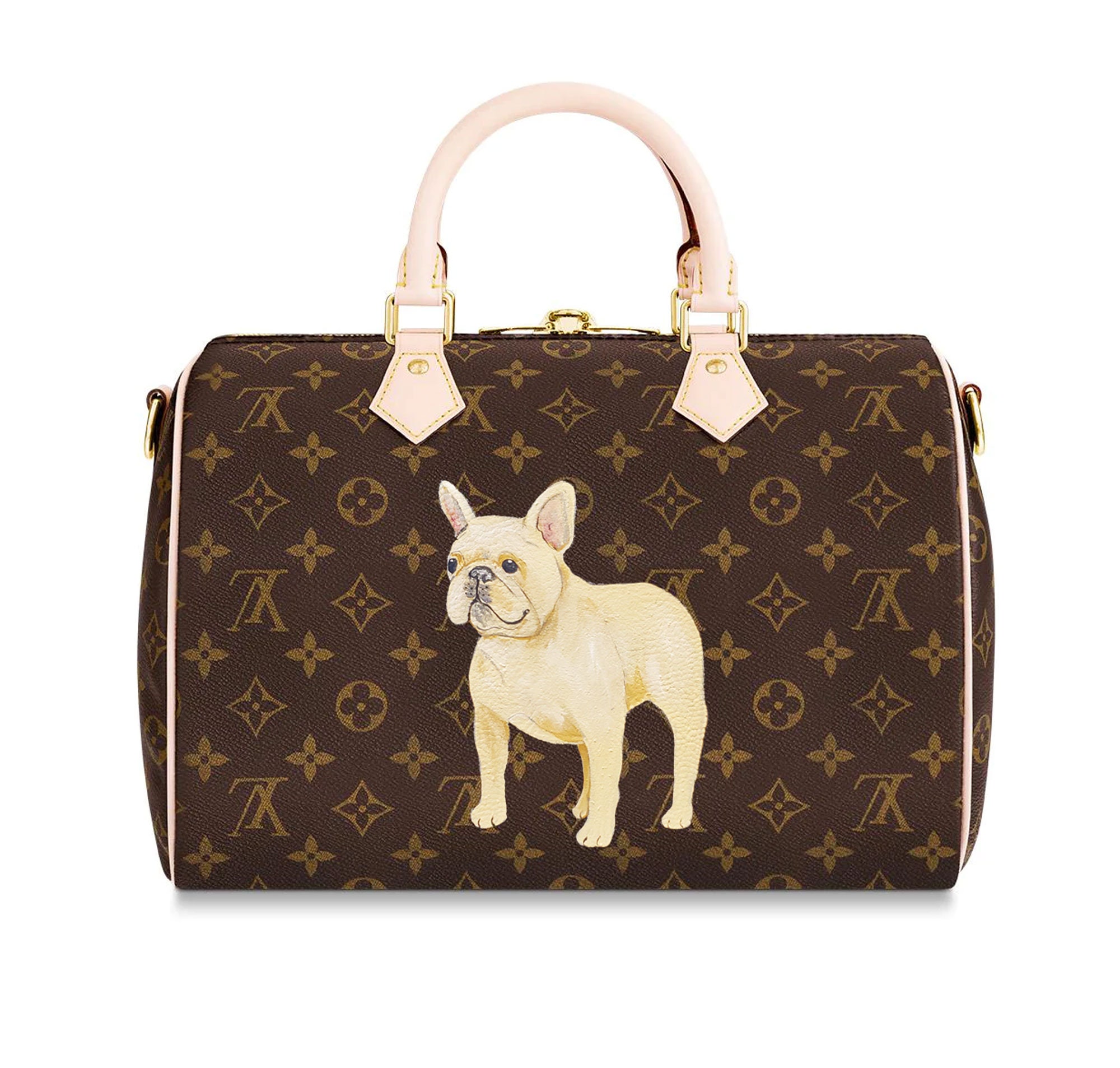 Custom Painted Dog on YOUR LV Luxury Hand Painted Handbag Purse Dog Portrait From Your Picture Dog Horse From Your Pictures Etsy