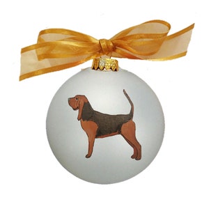 Bloodhound Dog Hand Painted Christmas Ornament - Personalized Christmas Ornament -  Can Be Custom From Photo (Not Digital)