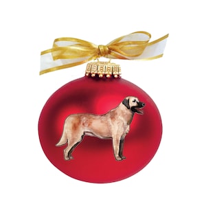 Anatolian Shepherd Dog Hand Painted Christmas Ornament - Personalized Christmas Ornament -  Can Be Custom From Photo (Not Digital)