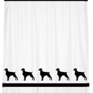 Brittany Spaniel Dog Shower Curtain our original - In Your Choice of Colors