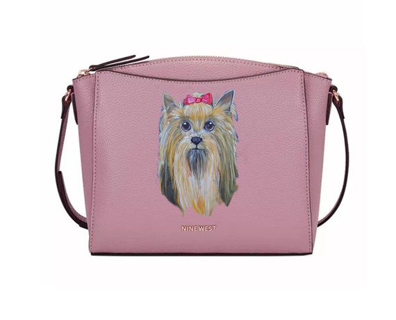 Yorkshire Terrier Yorkie Puppy Dog Hand Painted Nine West