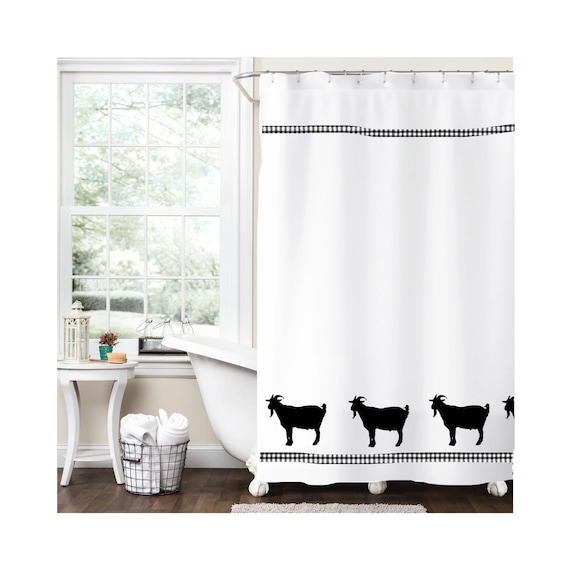 farmhouse shower curtain