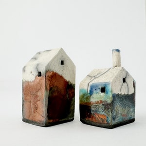 Tiny Abandoned Raku Buildings, Saint Annie, Laclede County Handmade Ceramics image 4