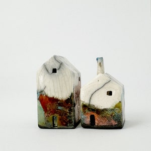 Tiny Abandoned Raku Buildings, Saint Annie, Laclede County Handmade Ceramics image 2
