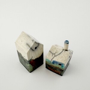 Tiny Abandoned Raku Buildings, Saint Annie, Laclede County Handmade Ceramics image 8