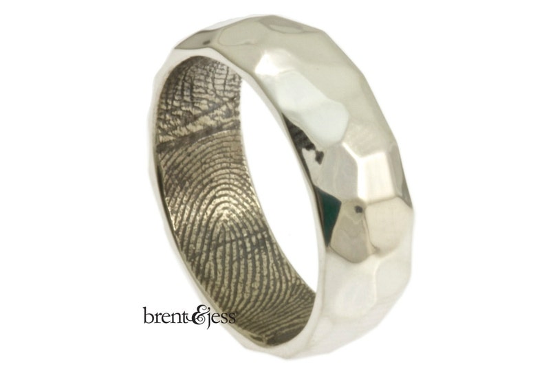 Hammer Styled Band with your Fingerprint on the Interior image 1