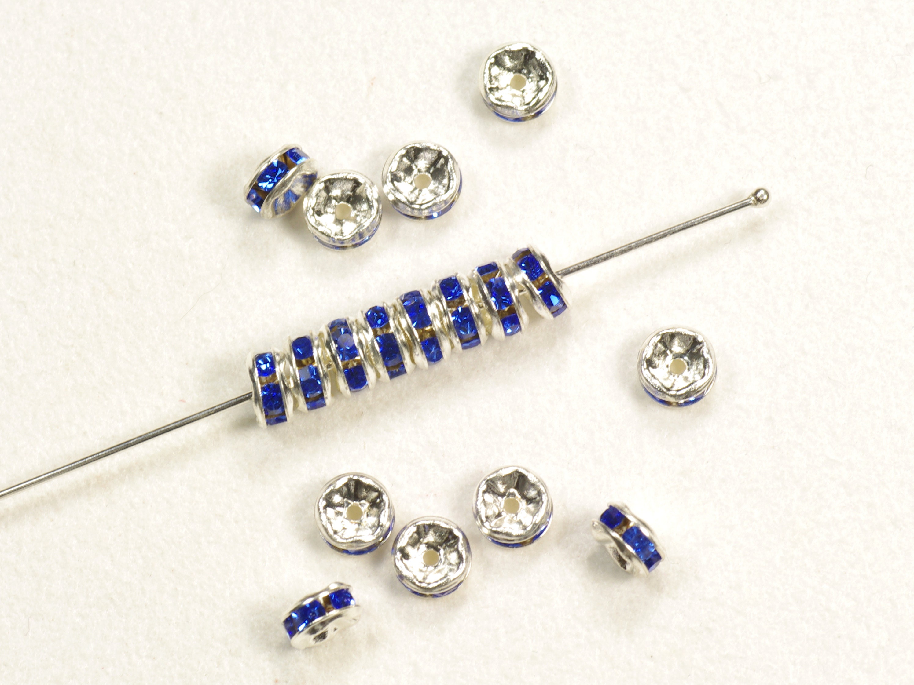 5 mm サファイア ブルー クリスタル チェコ プレシオサ ラインストーン